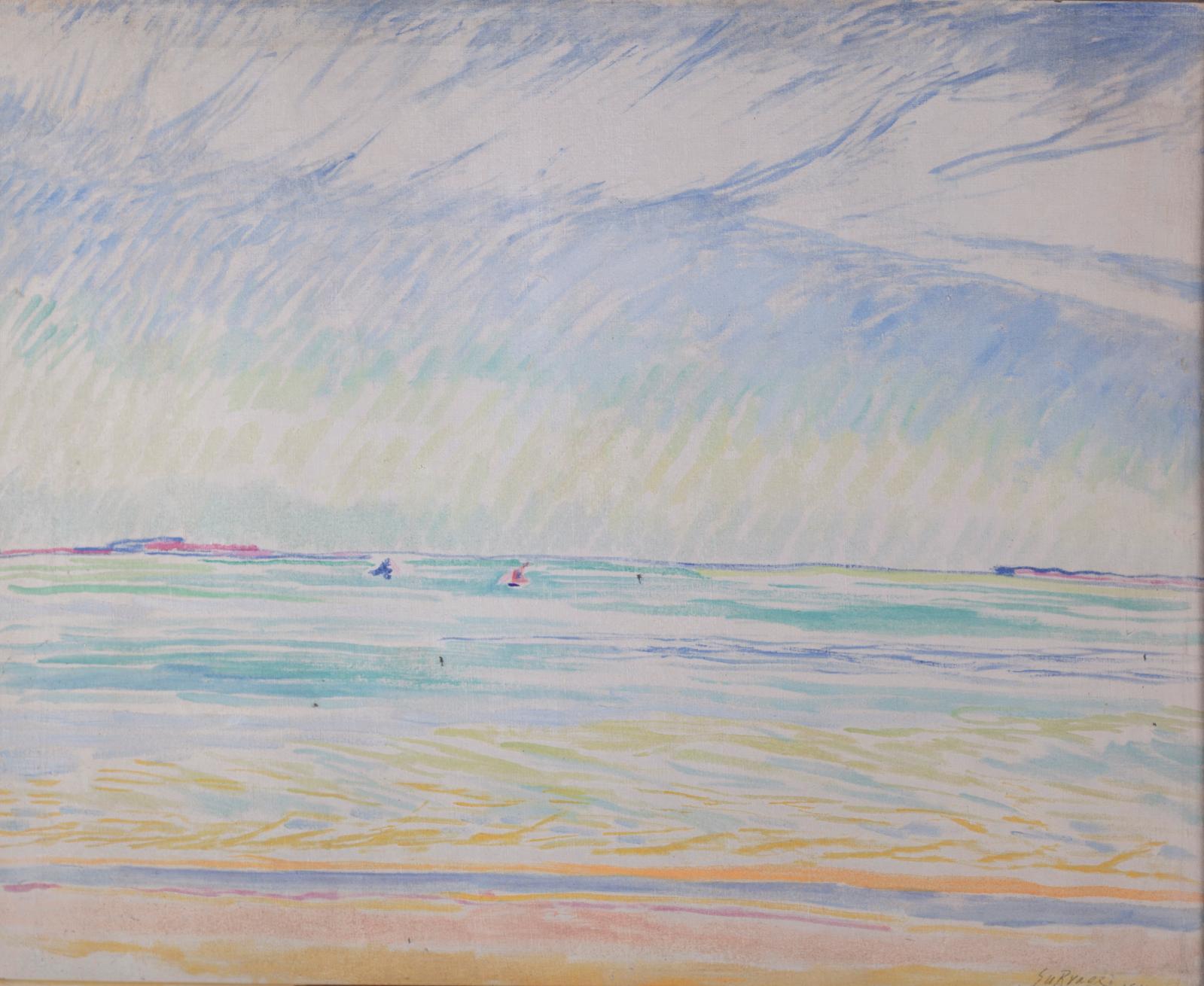 Léopold Survage (1879-1968), La Plage, 1909, huile sur toile, 50,5 x 61 cm. Estimation : 20 000/30 000 €