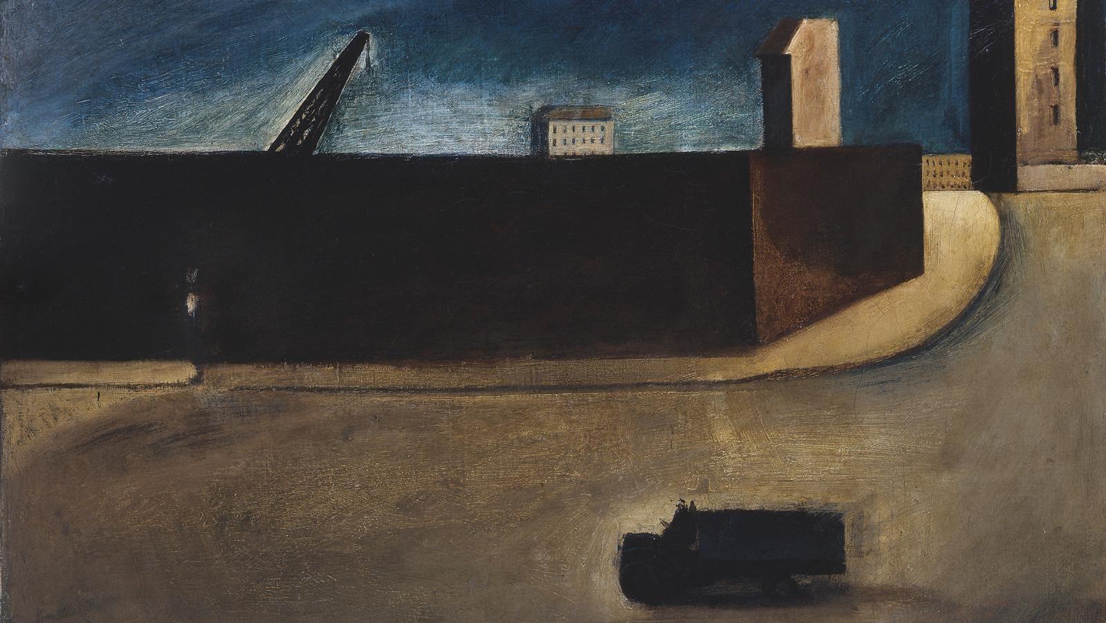 Mario Sironi (1885-1961), Paesaggio urbano con camion, 1920, huile sur toile, 44 x 60 cm... Mario Sironi. Sintesi e grandiosità
