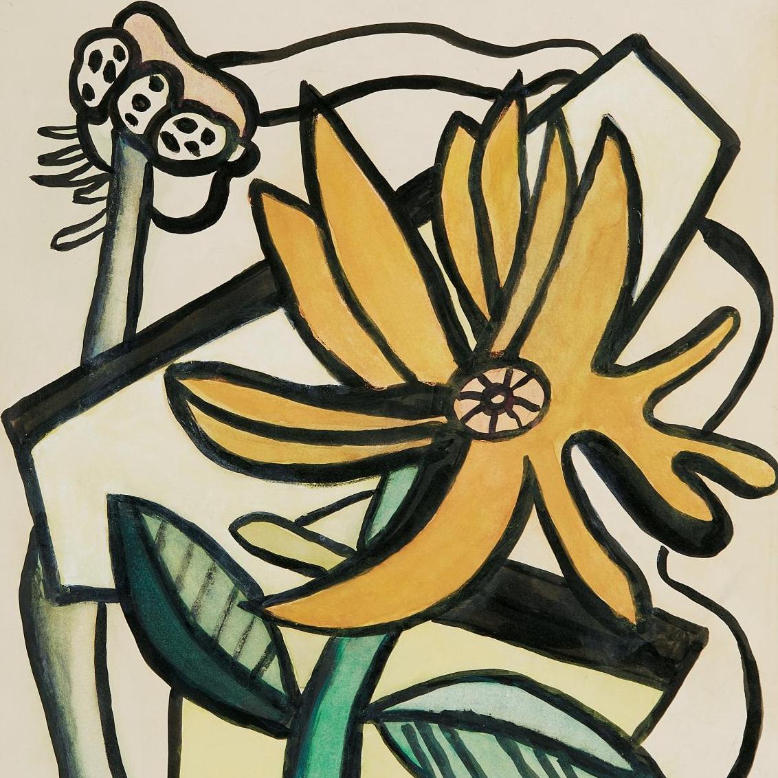Après-vente - Comme un soleil, une fleur de Fernand Léger