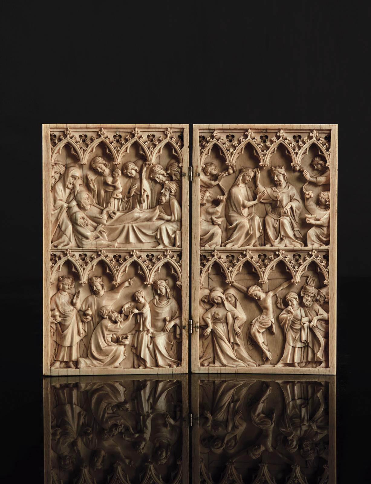 14th Century Ivory Diptychs: An Exquisite Example From a Paris Workshop 