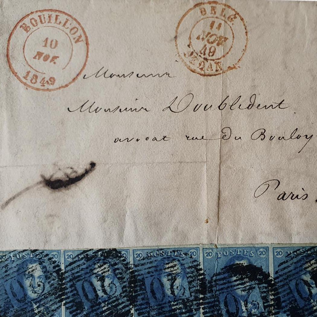 Une lettre belge de 1849