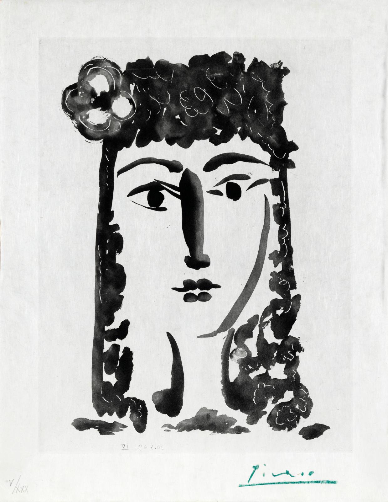 Prosper Mérimée (1803-1870) et Pablo Picasso (1881-1973), Le Carmen des Carmen, Paris, 1949, un volume en ff. sous couverture en carton, u