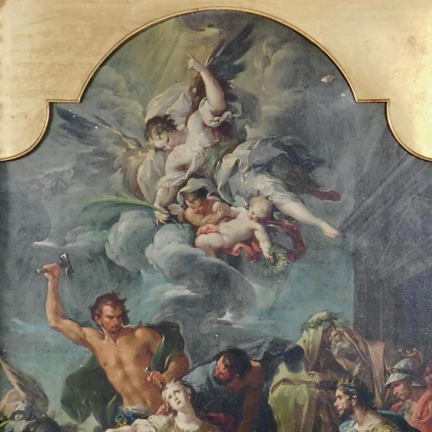 Le martyre d’une sainte par Giaquinto