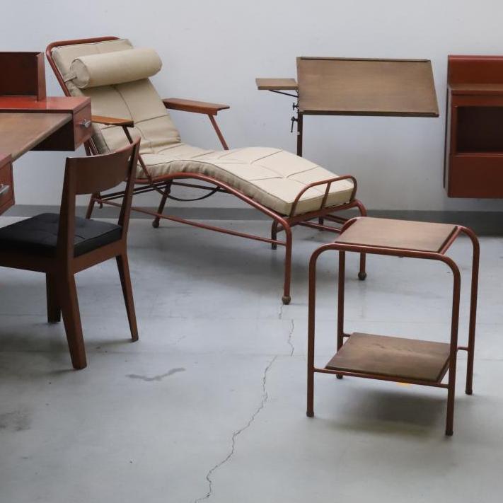 A Furniture Set by Jean Prouvé for the Martel-de-Janville Sanatorium
