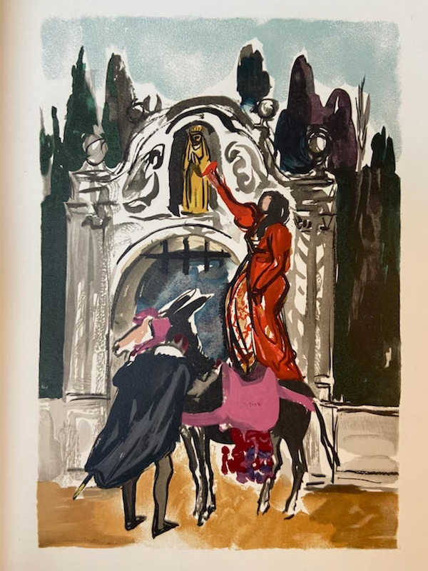 Paul Claudel (1868-1955), Le Soulier de satin, Paris, 1951, first edition illustrated by Yves Brayer (1907-1990) with 58 color woodcuts an