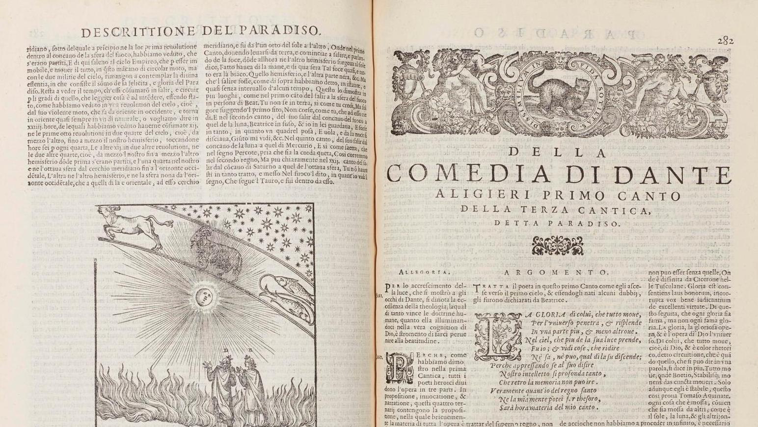 Dante Alighieri (1265-1321), Commedia con l’espositioni di Christoforo Landino et... L’envoutante Divine Comédie de Dante