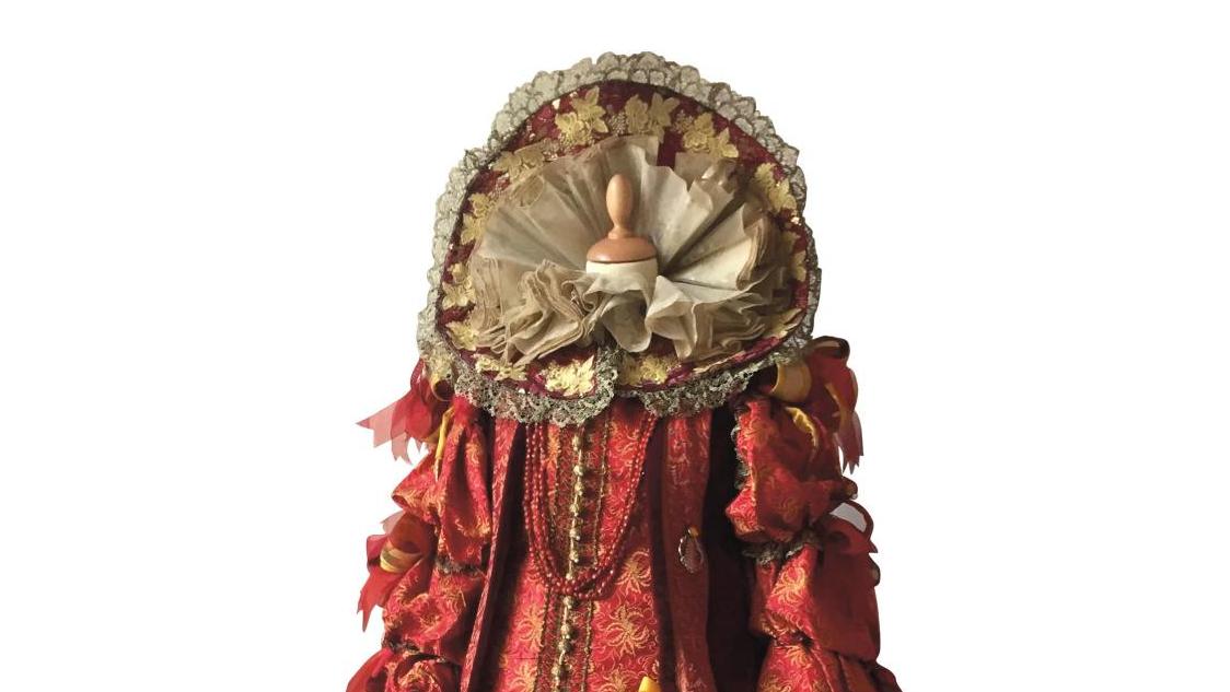 Costume d’Argante pour Scapin, mise en scène du Théâtre du Monte-Charge, costumes... Molière, la fabrique d’une gloire nationale exposée à Versailles