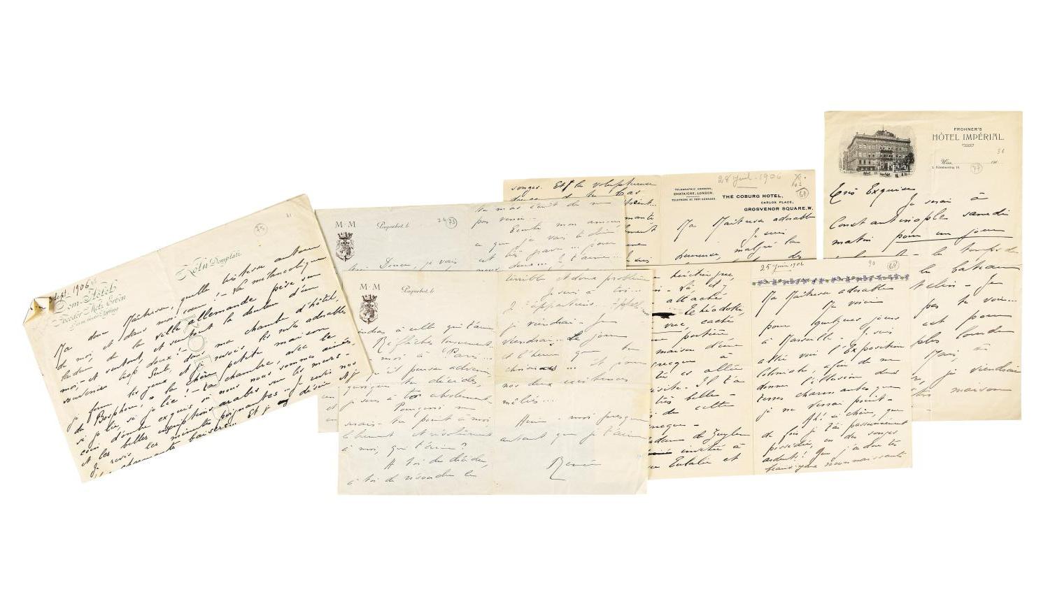 Pauline Mary Tarn, dite Renée Vivien (1877-1909), lot de dix lettres autographes... L'amour passion de Renée Vivien à Kérimé