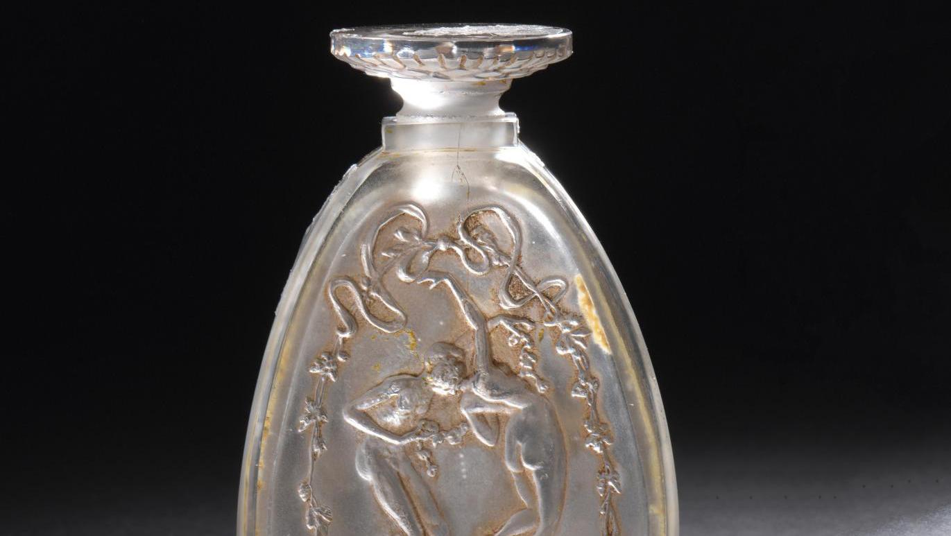 René Lalique (1886-1945) for Coty perfumes, L'Idylle or L'Entraînement et le baiser,... The Age of René Lalique in 80 Creations
