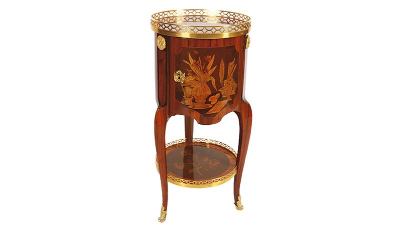 Charles Topino (vers 1742-1803), table tambour marquetée et estampillée, sycomore... Arts décoratifs française de Topino à Eugène Printz