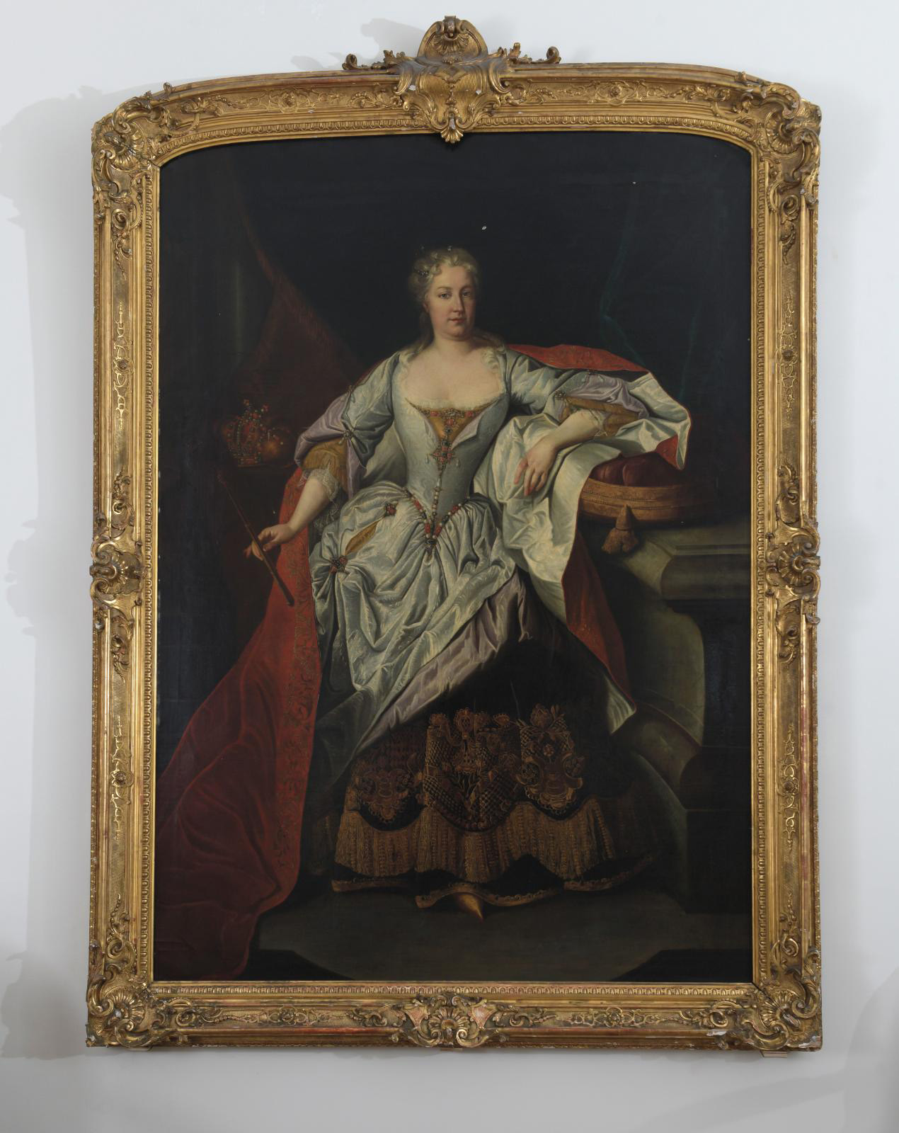 18th century Austrian school, attributed to Martin Van Meytens (1695-1770), Portrait of Empress Elisabeth-Christine of Brunswick-Wolfenbüt