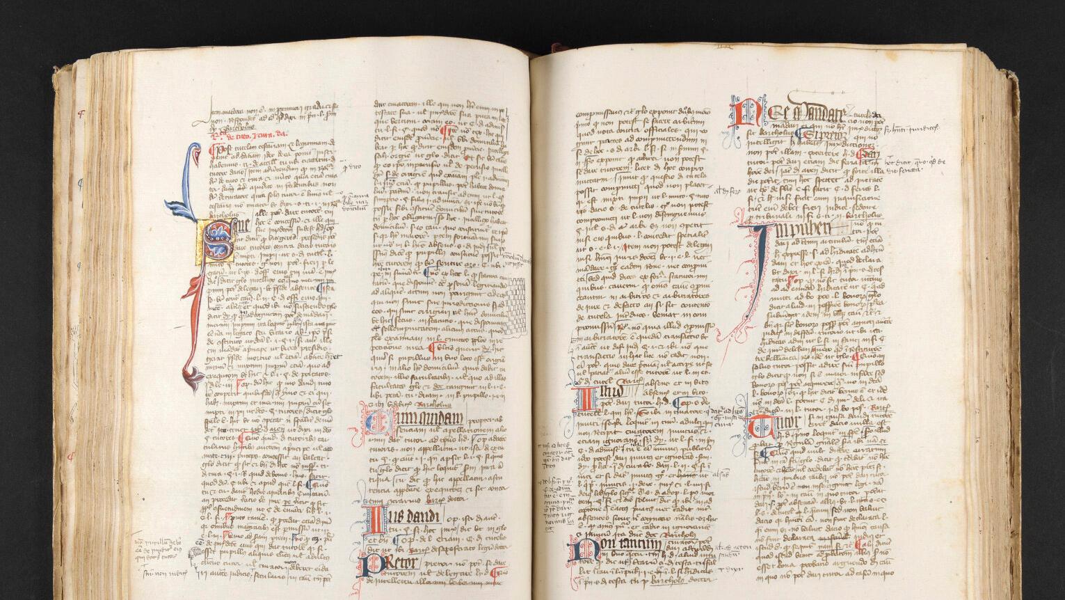 Bartolus de Sassoferrato (1313/1314-1357), manuscrit italien du premier tiers du... Un éminent juriste de l’époque médiévale