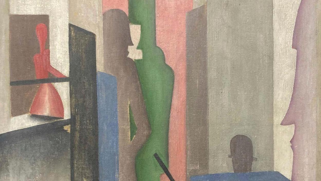 Jean Lambert-Rucki (1888-1967), La Rue, 1920, huile sur toile, 100 x 81 cm. Adjugé... Une rue avant-gardiste par Lambert-Rucki