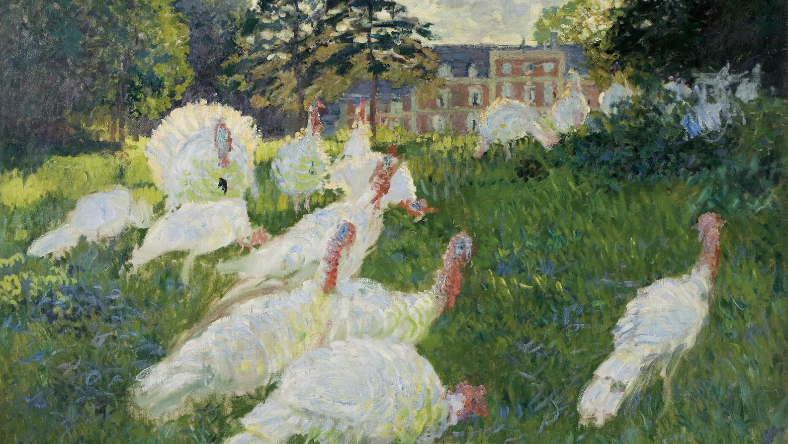 Claude Monet (1840-1926), Les Dindons, 1877, huile sur toile, 174 x 172,5 cm (détail),... Décorations impressionnistes