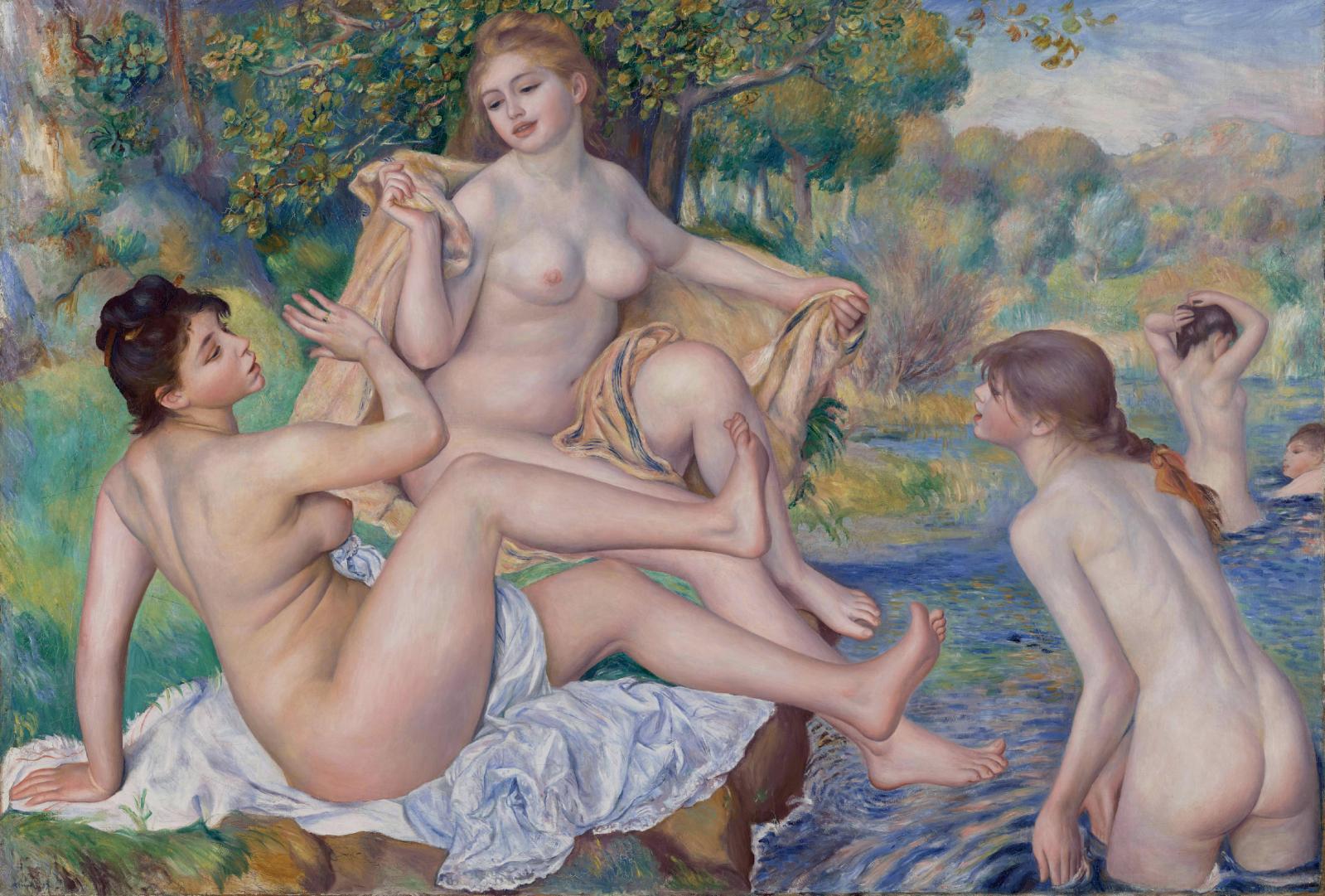 Auguste Renoir (1841-1919), Baigneuses. Essai de peinture décorative, dit aussi Les Grandes Baigneuses, 1884-1887, huile sur toile, 117,8 