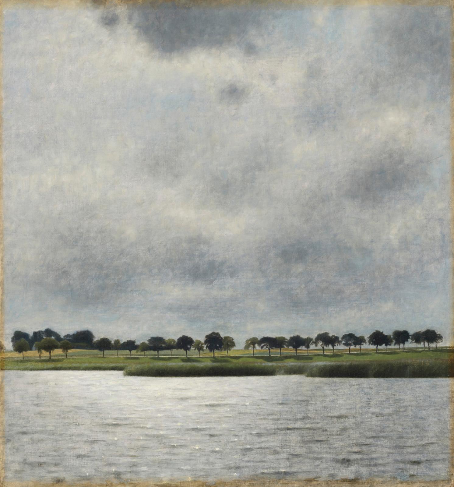 Vilhelm Hammershøi (1864-1916), Vue du lac de Gentofte (pluie ensoleillée), 1903.© Anders Sune Berg