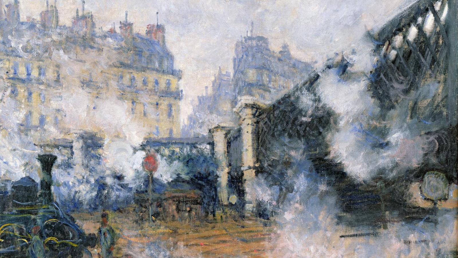 Claude Monet (1840-1926), Le Pont de l’Europe. Gare Saint-Lazare (detail), 1877,... Marcel Proust's Paris at the Musée Carnavalet