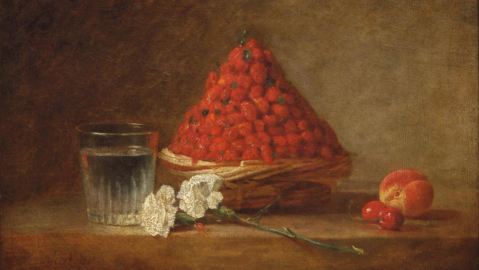Jean-Siméon Chardin (1699-1779), The Basket of Wild Strawberries, oil on canvas,... Chardin, a Proto-Impressionist 18th-Century Painter