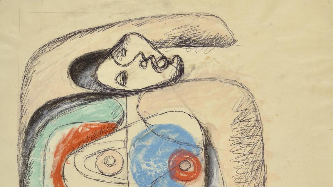 Charles-Édouard Jeanneret, dit Le Corbusier (1887-1965), Étude pour Femme - Les Mains,... Le Corbusier, dessinateur