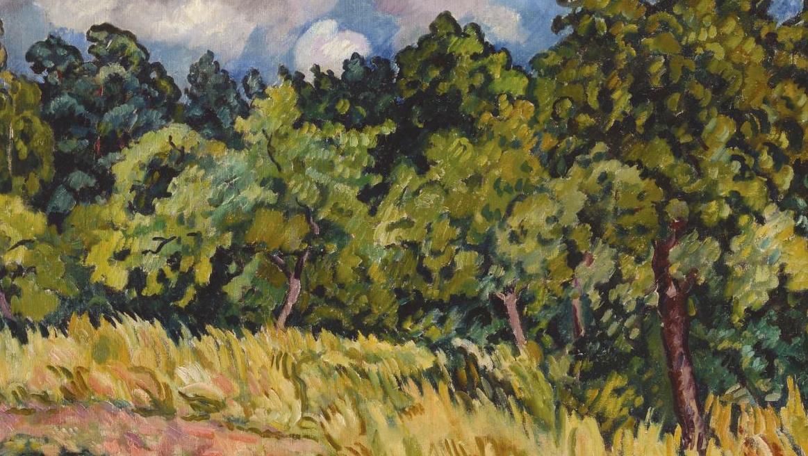 Louis Valtat (1869-1952), Paysage, environs de Choisel, huile sur toile, 74 x 92 cm.... D’Eugène Boudin à Louis Valtat, la nature libérée