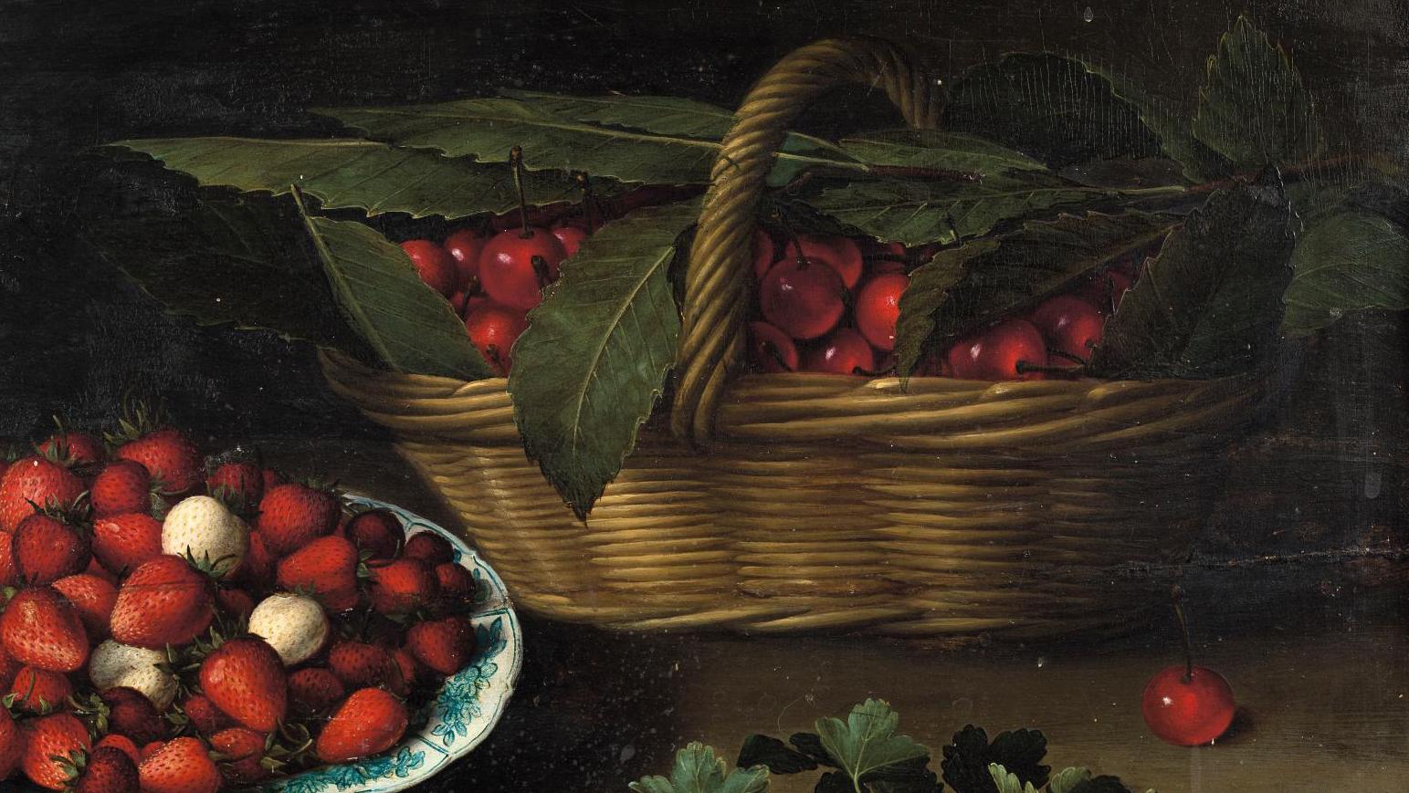 Louyse Moillon (c. 1610-1696), Nature morte à la coupe de fraises, panier de cerises,... Louyse Moillon: A Truer-Than-Nature Still Life
