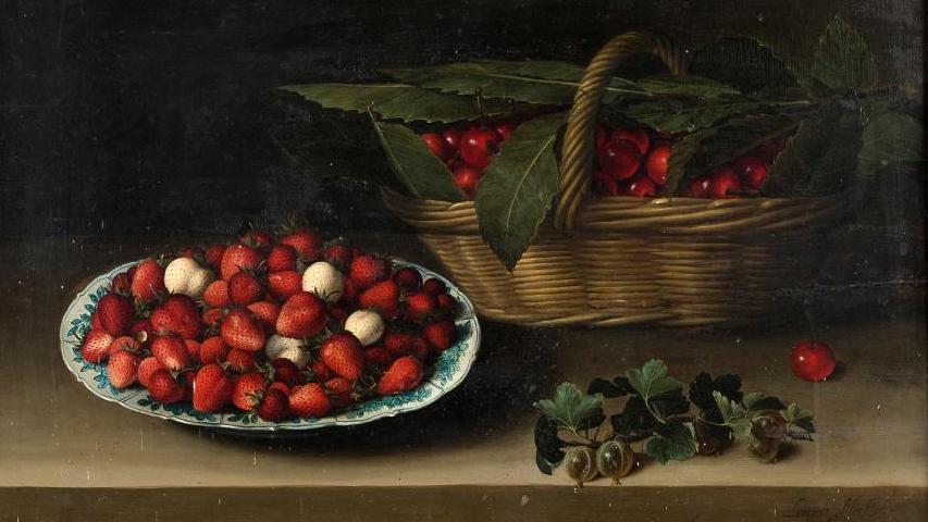 Louyse Moillon (vers 1610-1696), Nature morte à la coupe de fraises, panier de cerises,... Louyse Moillon, la nature morte plus vraie que nature