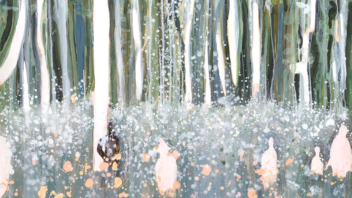 Vanessa Fanuele, L’Éternel Retour, 2019, acrylique sur papier, 150 x 120 cm. courtesy... La fondation Bullukian nous invite à rêver avec 