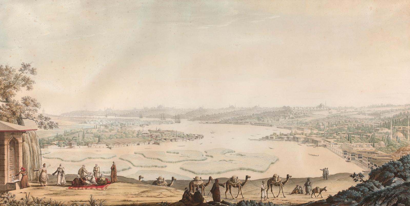 Panorama sur Constantinople par Melling