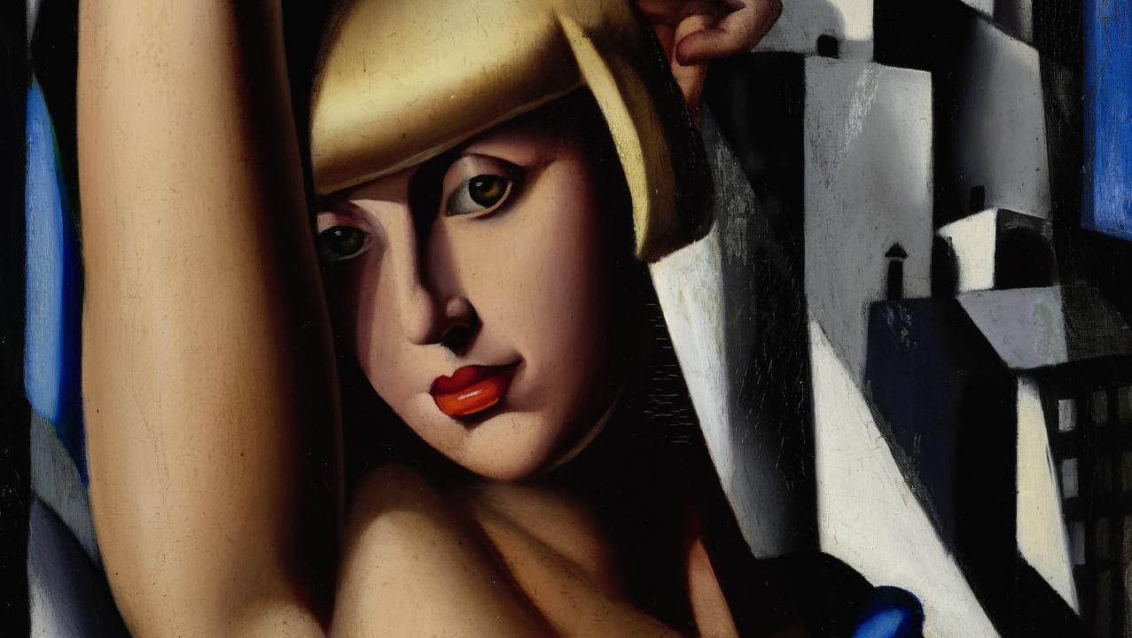 Tamara de Lempicka (1898-1980), Suzy Solidor, 1935, huile sur toile (détail), Cagnes-sur-Mer,... Pionnières des Années folles au musée du Luxembourg