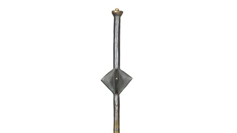 Alberto Giacometti (1901-1966), lampadaire modèle Étoile, épreuve en bronze patiné... Le lampadaire Étoile d'Alberto Giacometti