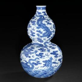 Vase chinois impérial : à la poursuite de la perle sacrée - Zoom