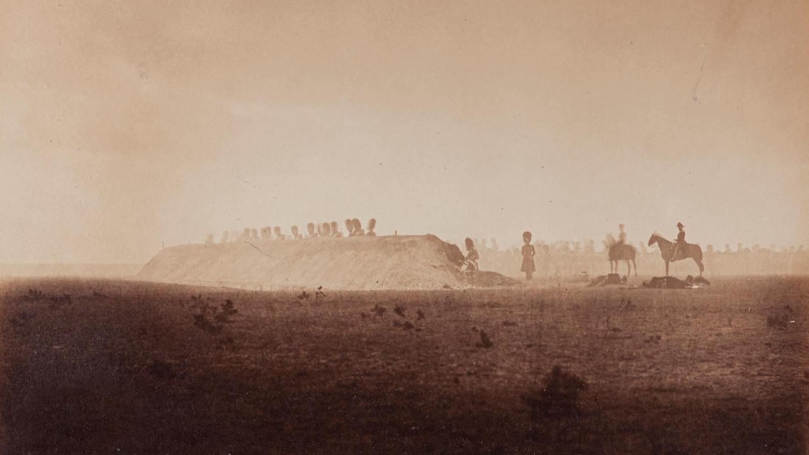 Gustave Le Gray (1820-1884), Souvenirs du camp de Châlons, 1857, album de photographies... Gustave Le Gray à la manœuvre avec l’armée de Napoléon III