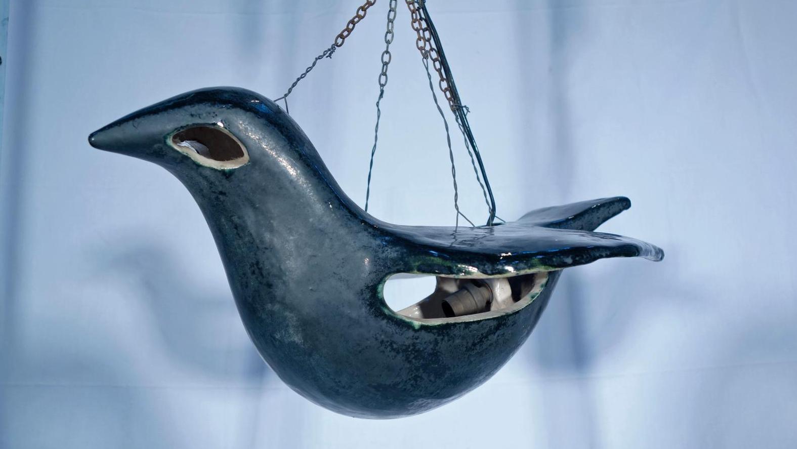 Guidette Carbonell (1910-2008), Oiseau lumineux, vers 1952, suspension sculpture,... Toute la fantaisie de Guidette Carbonell