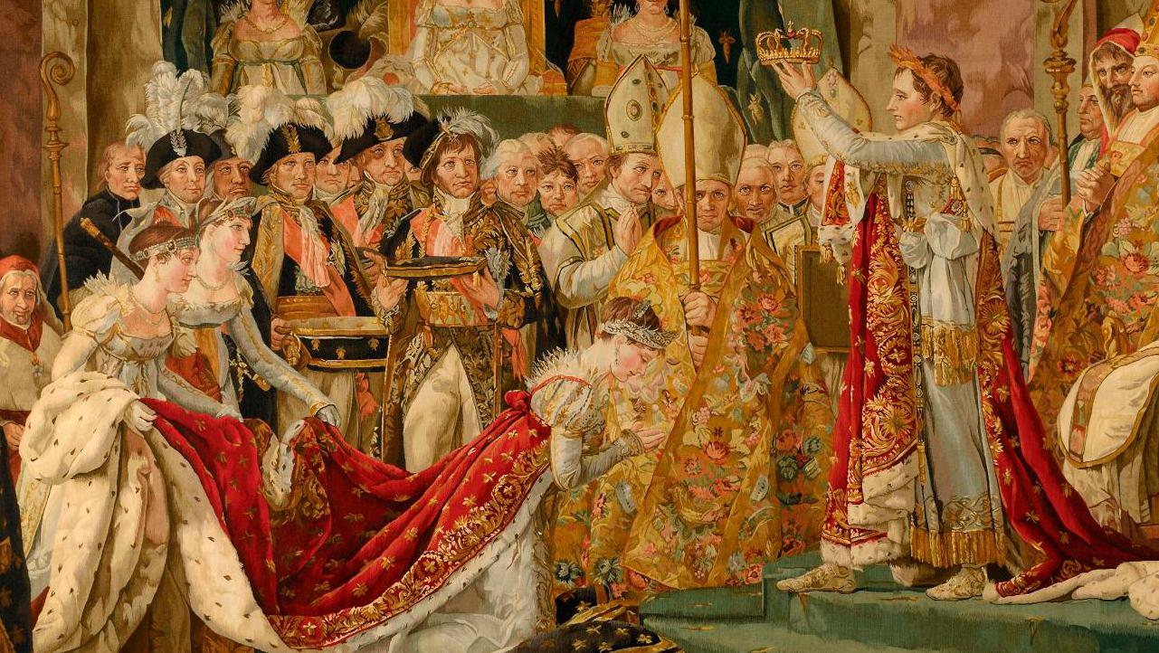 19th century, tapestry depicting The Coronation of the Emperor Napoleon I and the... T is for Tapestry: The 19th Century, Volume 3