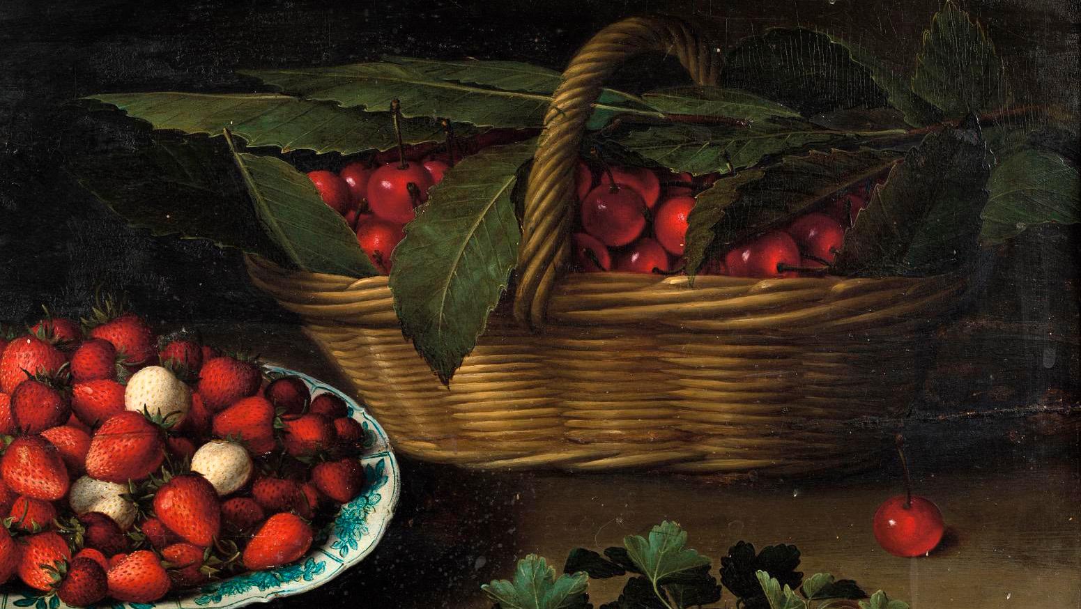 Louyse Moillon (c. 1610-1696), Nature morte à la coupe de fraises, panier de cerises,... Mouthwatering Old Masters: A World Record for Louyse Moillon