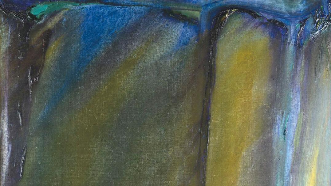 Olivier Debré (1920-1999), Geiranger brun, 1971, huile sur toile, monogrammée «OD... Olivier Debré en Norvège