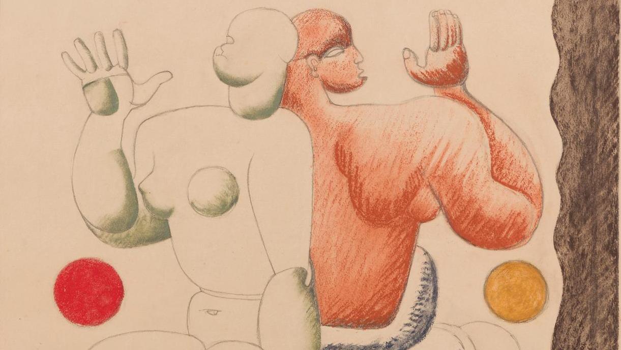 Charles-Édouard Jeanneret dit Le Corbusier (1887-1965), Composition aux deux femmes,... Dans les petits papiers de le Corbusier