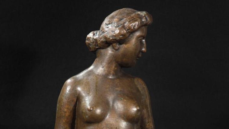 Aristide Maillol (1861-1944), Ève à la pomme, bronze à patine brun clair, porte la... L'éternel féminin de Maillol
