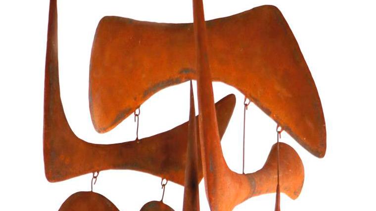 Philippe Hiquily (1925-2013), Cheng San, 2006, mobile in rust patinated iron, no.... Philippe Hiquily's Art in Motion