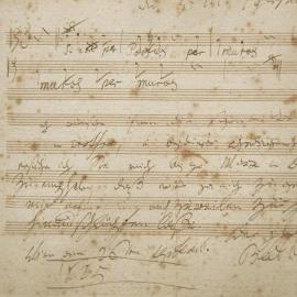 Un manuscrit signé Beethoven