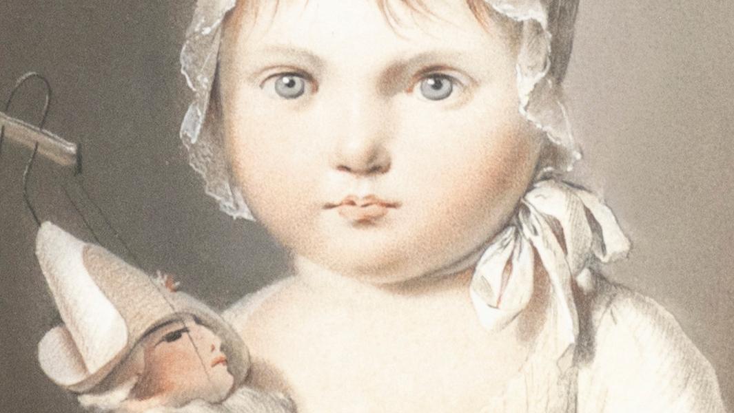Louis-Léopold Boilly (1761-1845), L’Enfant au polichinelle. Clémence Gamot, enfant,... Les charmes de la petite enfance saisis par Boilly 